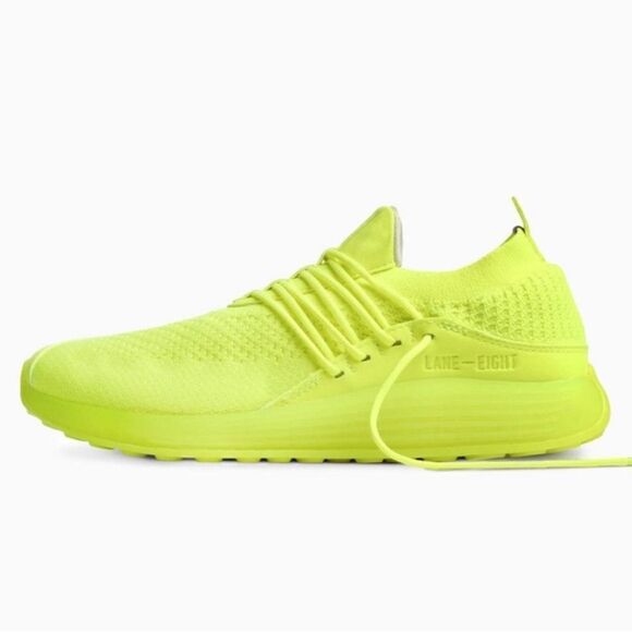 NWT Lane Eight Unisex Trainer AD 1 Athletic Tennis Shoes Bright Yellow Size W 8 - Picture 4 of 9